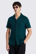 Emerald Knitted Cuban Collar Shirt image