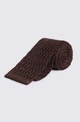 Chocolate Silk Knitted Tie image