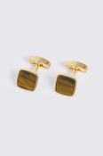 Gold Tiger Eye Square Cufflinks image