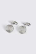 Silver Round Pinwheel Cufflinks image