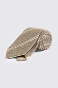 Italian Neutral Silk Texture Stripe Tie image