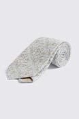 Italian Light Blue Ditsy Floral Linen &amp; Cotton Tie image