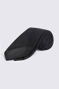 Italian Black Silk Grenadine Tie image