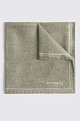 Italian Sage Double Faced Silk Pocket Square