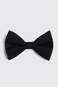 Black Silk Pre-Tied Bow Tie image