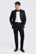 Tailored Fit Black Twill Trousers image