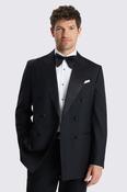 Tailored Fit Black Twill Trousers image