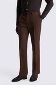 Tailored Fit Chestnut Flannel Trouser image