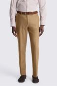 Italian Tailored Fit Gold Flannel Trouser image