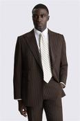 Tailored Performance Brown Stripe Suit image