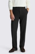 Relaxed Fit Brown Stripe Trousers