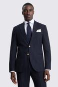 Tailored Fit Navy Stripe Suit image