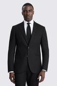 Tailored Fit Black Flannel Suit image