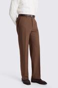Relaxed Fit Chestnut Flannel Trousers image