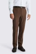 Slim Fit Chestnut Flannel Trousers