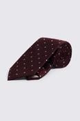 Burgundy Silk Spot Tie image