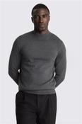 Charcoal Merino Mock-Neck Jumper image