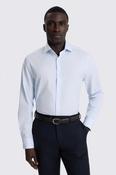 Regular Fit Light Blue Twill Stripe Shirt image