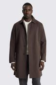 Italian Brown Raincoat with Insert image