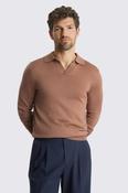 Dusty Pink Merino-Blend Skipper Polo image