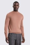 Dusty Pink Merino Mock-Neck Jumper image