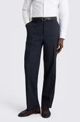 Relaxed Fit Navy Stripe Trousers