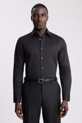 Tailored Fit Black Sateen Shirt image