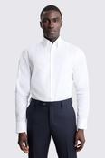 Tailored Fit White Button Down Dobby Shirt image