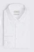 Tailored Fit White Button Down Dobby Shirt image
