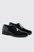 Italian Black Patent Leather Oxford Shoes image