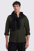 Dark Green Washed Cotton Oxford Shirt image
