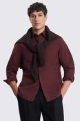Wine Washed Cotton Oxford Shirt