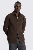 Italian Dark Brown Moleskin Overshirt image