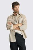 Light Taupe Corduroy Overshirt image