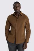 Mid Brown Button Down Corduroy Shirt image