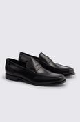 John White Downey Black Leather Loafers image