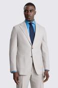 Italian Tailored Fit Neutral Wool Cotton Suit image