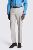 Tailored Fit Neutral Wool Cotton Trouser image
