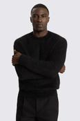 Black Alpaca Crew-Neck Jumper image