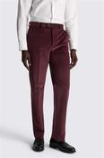 Tailored Fit Mulberry Corduroy Trousers  image