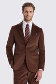 Tailored Fit Chestnut Corduroy Trousers 