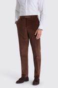 Tailored Fit Chestnut Corduroy Trousers  image