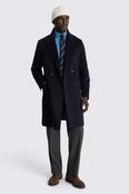 Navy Wool Long Coat image
