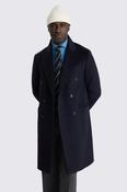 Navy Wool Long Coat image