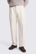 Off White Pleated Trouser  image