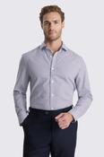 Tailored Fit Navy Stripe Non Iron Shirt image
