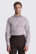 Tailored Fit Brown Stripe Non Iron Shirt image