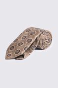 Bottinelli Taupe Wool Medallion Tie image