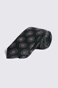 Bottinelli Dark Green &amp; Pink Wool Medallion Tie image