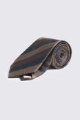Brown Silk Stripe Tie image